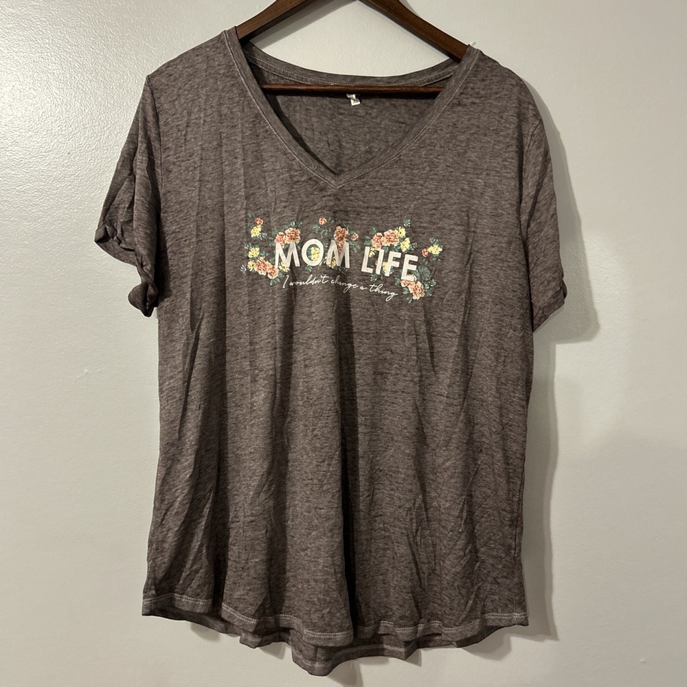 Maurices Purple 'Mom Life' Graphic Tee